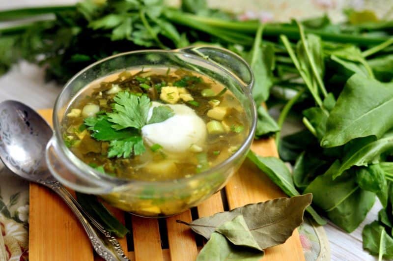 Щавелевый суп: вкусный постный суп 4 Щавелевый суп