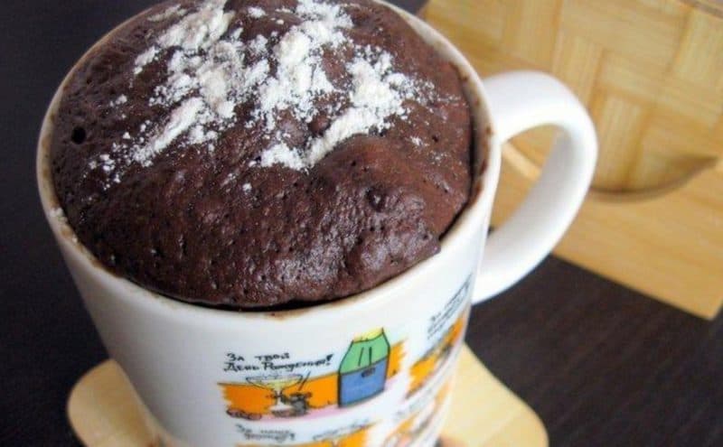Шоколадный кекс в микроволновке: быстро, вкусно и оригинально 7 Шоколадный кекс в микроволновке