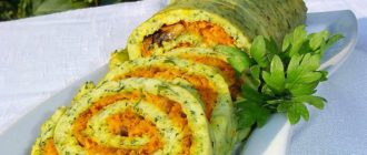 Рулет из кабачков: оригинальное вкусное яркое блюдо 13
