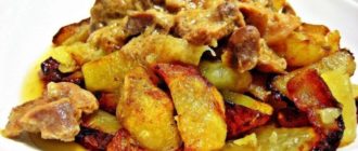 Картофель с куриными желудочками: и помидорами, бюджетное блюдо для всей семьи 7