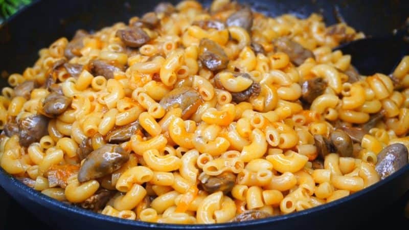 Макароны с куриными сердечками: вкусный ужин за 30 минут 9 Макароны с куриными сердечками: вкусный ужин за 30 минут