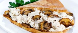 Блины с начинкой из грибов: вкуснятина и к борщу, и к чаю 11