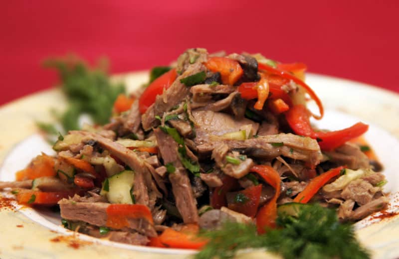Салат с мясом и овощами: невероятно вкусная закуска 7 Салат с мясом и овощами
