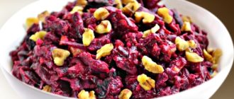 Салат из свеклы с куриным филе: оригинальный, простой и быстрый рецепт 2