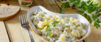 Салат с сельдью и картошкой: вкуснейшая домашняя закуска на будни и в праздники 5