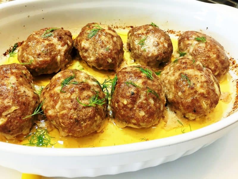 Биточки из фарша: мясные шарики под сливочной подливой 6 Биточки из фарша