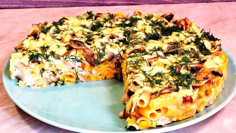 Запеканка из макарон с курицей: очень простое приготовление сытного блюда 7 Запеканка из макарон с курицей