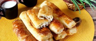 Пирожки с мясом: слоёные пирожки-трубочки с сочной начинкой 6