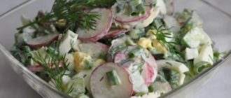 Салат с редиской и яйцом: вас порадует лёгкий вкус хрустящего салата 4
