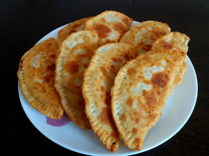 Чебуреки из заварного теста