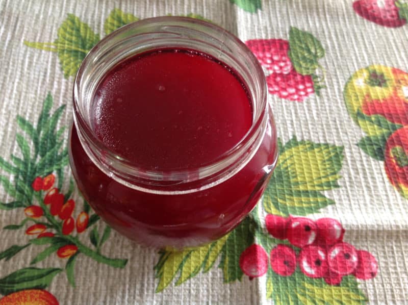 Желе из красной смородины