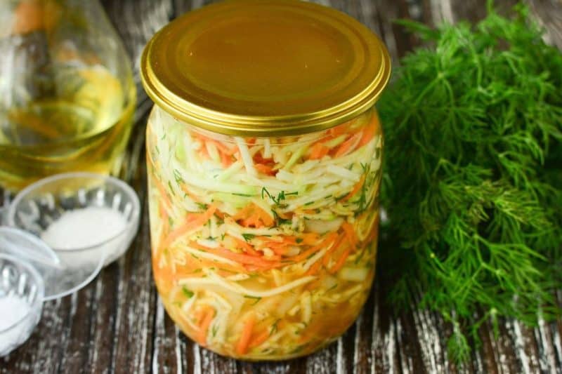 Кабачки по-корейски на зиму: пальчики оближешь 6 Кабачки по-корейски на зиму
