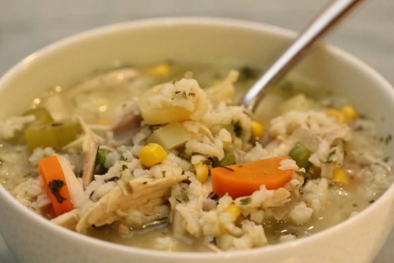 Рисовый суп с курицей: свежий супчик с курицей и рисом 5 Рисовый суп с курицей