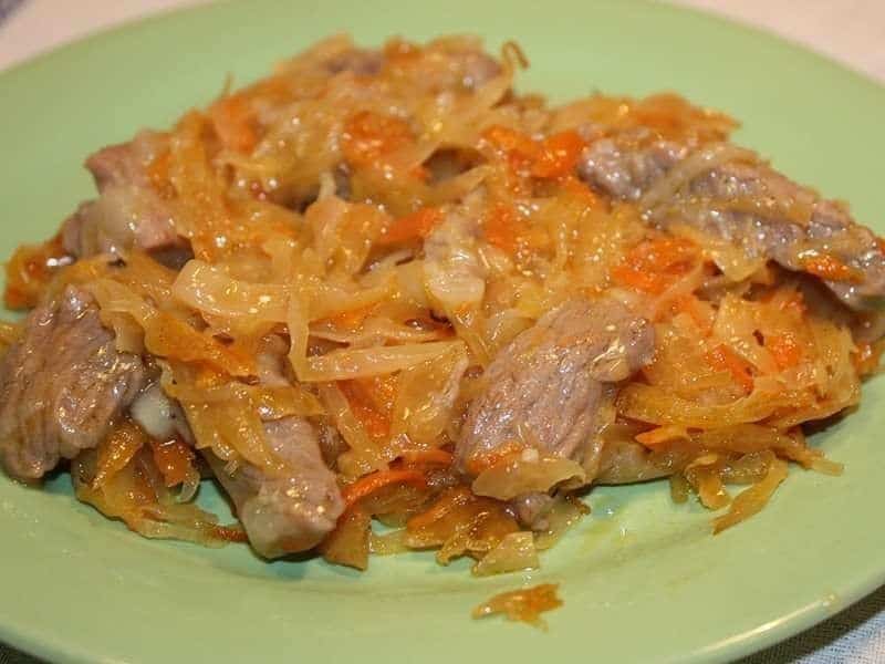 Тушеная квашеная капуста: вкусный ужин с пикантной капустой и мясом 7 Тушеная квашеная капуста