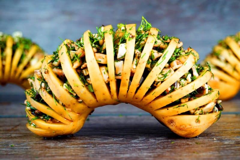 Картошка- гармошка: вкусный и красивый гарнир или самостоятельное блюдо 6 Картошка- гармошка