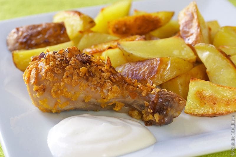 Куриные ножки с картошкой