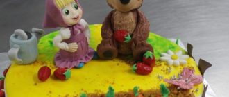Торт Маша и медведь: сладкий и яркий торт по мотивам любимого мультфильма 2
