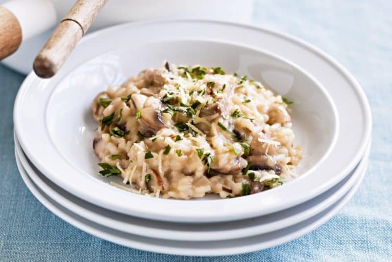 Ризотто с курицей: ароматное ризотто с куриной грудкой и шампиньонами 7 Ризотто с курицей