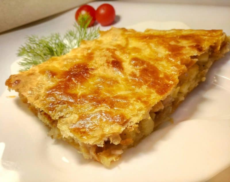 Слоёный пирог с картошкой: ароматный, румяный пирог с сытной начинкой 6 Слоёный пирог с картошкой