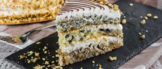 Торт Королевский: вкусный торт с тремя наполнителями и нежным сметанным кремом 1