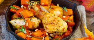 Тыква с курицей: сочные куриные окорока с яркой солнечной тыквой 12