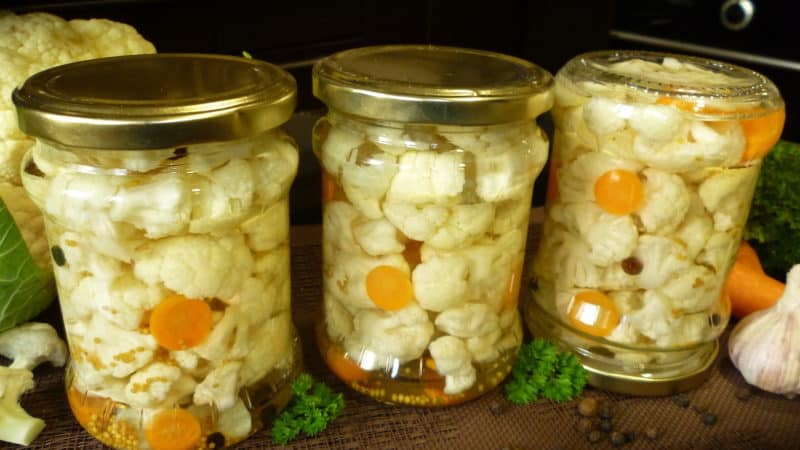 Цветная капуста на зиму: это рецепт поможет сохранить полезную и вкусную капусту 7 Цветная капуста на зиму