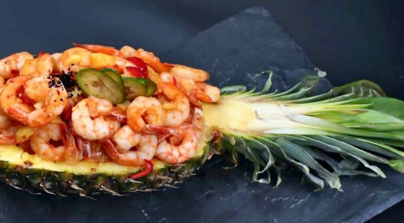 Креветки с ананасами: экзотическое, но очень удачное сочетание 5 Креветки с ананасами