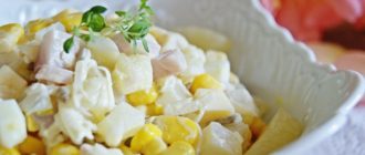 Салат с копчёной курицей и ананасами: вкусный и яркий вкус понравится многим 13
