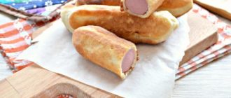 Сосиски в тесте на сковороде: вкусная домашняя сосиска в дрожжевом тесте 9