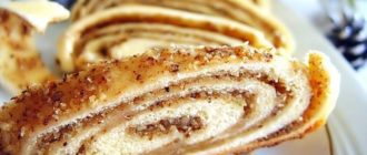Рулет с грецкими орехами: мягкая, рассыпчатая, ароматная выпечка к чаю 11