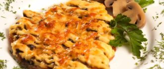 Отбивная с грибами и сыром: нежное мясо и румяная сырная корочка 6