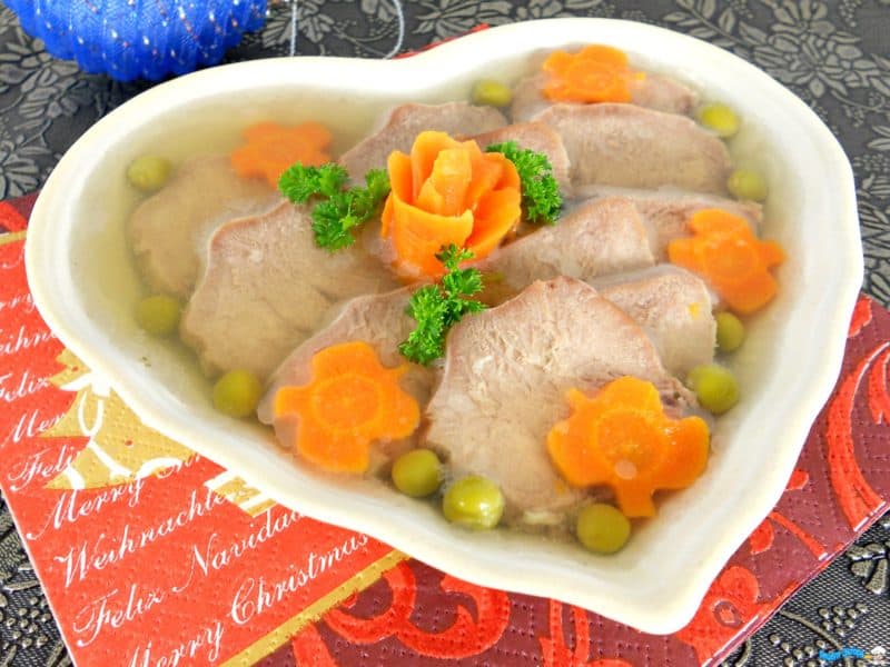 Заливное из свиного языка: вкусная холодная закуска 5 Заливное из свиного языка