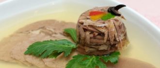 Заливное из свиного языка: вкусная холодная закуска 1