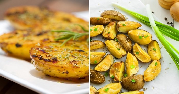 Запеченный картофель по-гречески. Картошка еще никогда не была такой ароматной 3 Запеченный картофель по - гречески