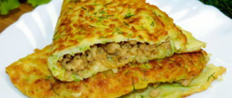 Кабачковые чебуреки с фаршем 11