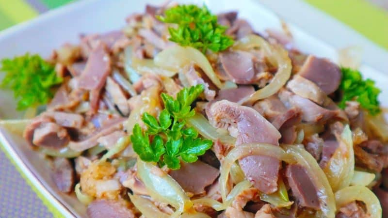 Маринованные куриные желудочки. Невероятно вкусное и пикантное блюдо в соевом соусе 5 Маринованные куриные желудочки