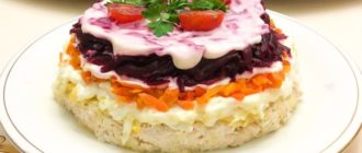 Салат Мясо в тулупе. Я подсмотрела способ приготовления этого уникального салата у подруги. Теперь это мой любимый салат 4