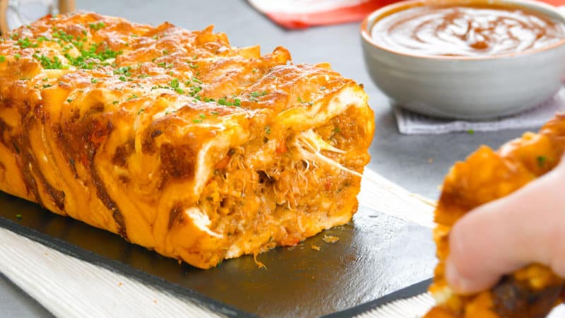Домашний хлеб с мясной начинкой. Отличное угощение, которое будет радовать Вас каждый день 5 Домашний хлеб с мясной начинкой