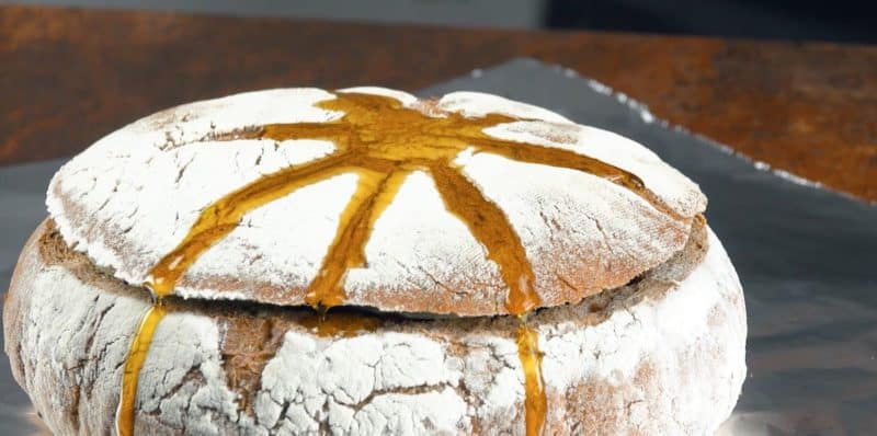 Жаркое в хлебе. Мясо, запечённое в духовке с ароматным хлебом 5 Жаркое в хлебе. Мясо, запечённое в духовке с ароматным хлебом