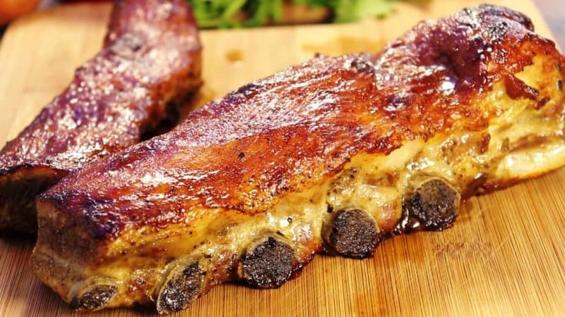 Запечённые рёбрышки в духовке. Изумительно нежное и неописуемое мясо 4 Запечённые рёбрышки в духовке