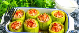 Кабачки с фаршем в духовке. Потрясающий обед для большой семьи 3
