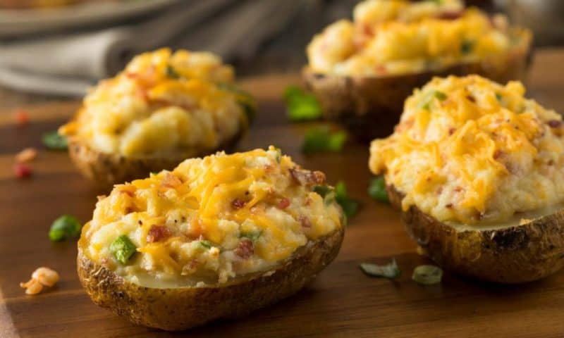 Картофель с сырной начинкой. Любимый овощ с сыром и различными копчёностями 4 Картофель с сырной начинкой