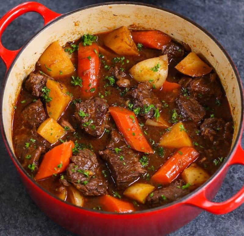Овощи с мясом томлёные в духовке. Готовится просто и придётся по вкусу всем 5 Овощи с мясом томлёные в духовке. Готовится просто и придётся по вкусу всем