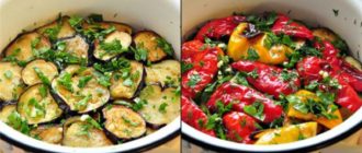 Закуска из перцев и баклажанов. Вкусное блюдо из сезонных овощей 13