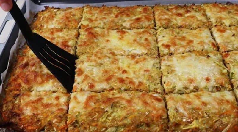 Капустный пирог с мясной начинкой. Вкусный ужин без жарки и возни 4 Капустный пирог с мясной начинкой
