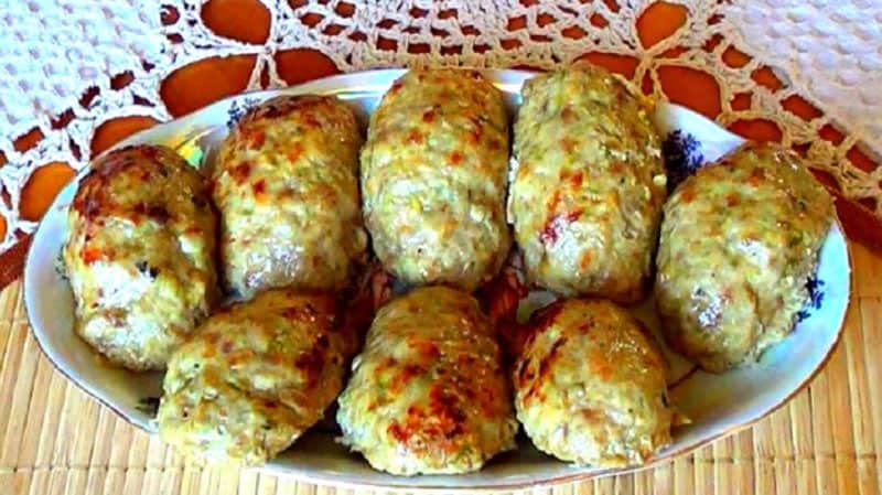 Котлета с кабачками в духовке. Простой и пошаговый рецепт 5 Котлета с кабачками в духовке. Простой и пошаговый рецепт