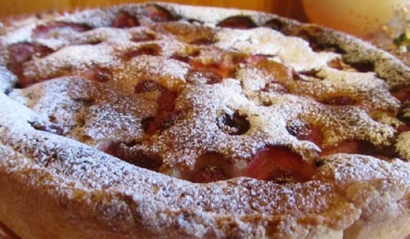 Песочный пирог с клубникой. Ароматная выпечка на вашем столе 4 Песочный пирог с клубникой