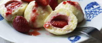 Творожные кнедли с черешней. Полезный и вкусный десерт 5