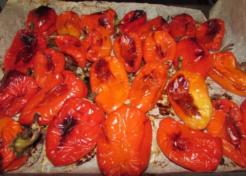 Печёный перец в духовке на зиму. Очень вкусная заготовка
