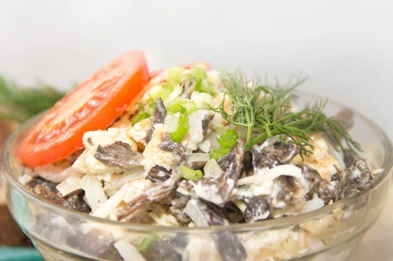 Салат Сеньора. Оригинальный салатик с печенью и грибами